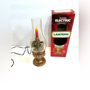 VTG Belco Lites Corp Yuletide Electric Lantern Lamp Christmas MCM Not Working